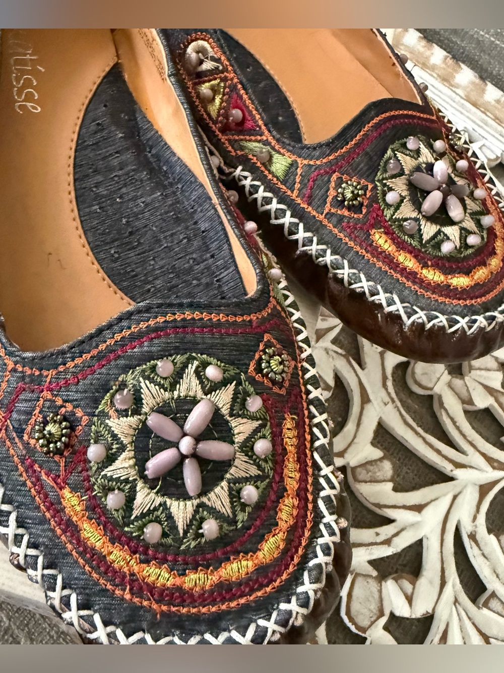 Matisse Beaded Flats Shoes Women’s 7 - Picture 3 of 8